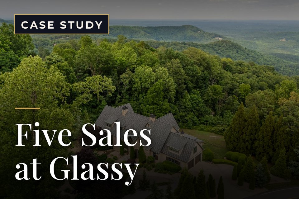 Five Sales at Glassy. $9,865,000 closed at The Cliffs at Glassy, June to September 2026.